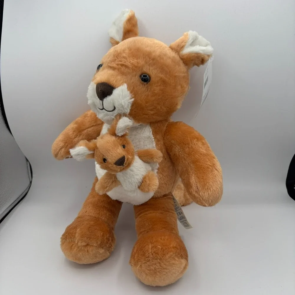 NEW Build-A-Bear Workshop Exclusive BABW Kangaroo & Baby Joey Plush - NEW w/Tags